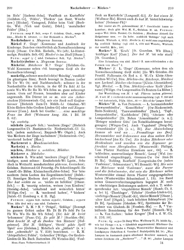 Click to enlarge Page View: Volume 2, Columns 209–210