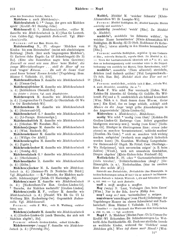 Page View: Volume 2, Columns 213–214