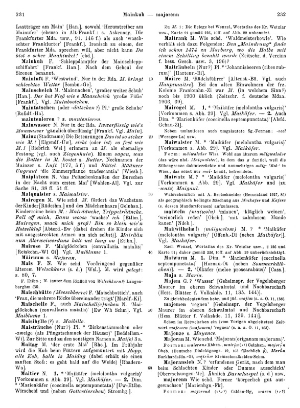 Zum Vergrößern bitte klicken Seitenanzeige: Band 2, Spalten 231–232
