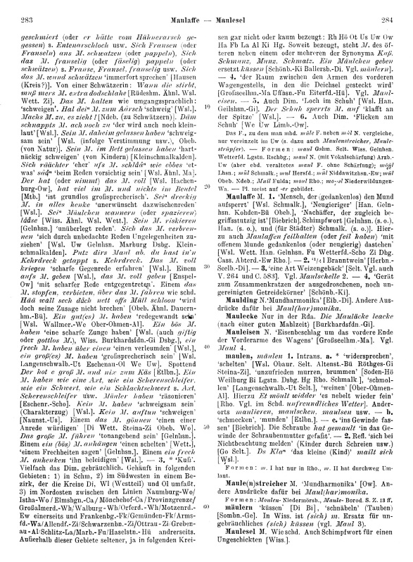 Zum Vergrößern bitte klicken Seitenanzeige: Band 2, Spalten 283–284