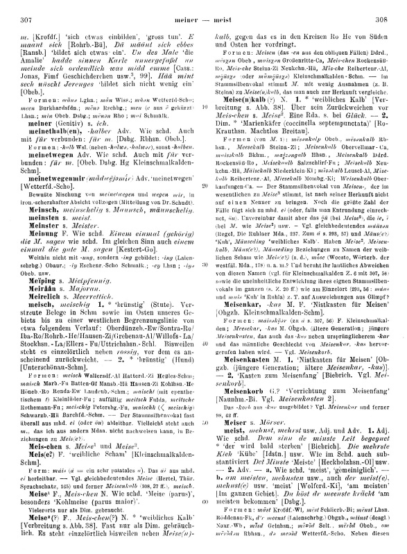 Seitenanzeige: Band 2, Spalten 307–308