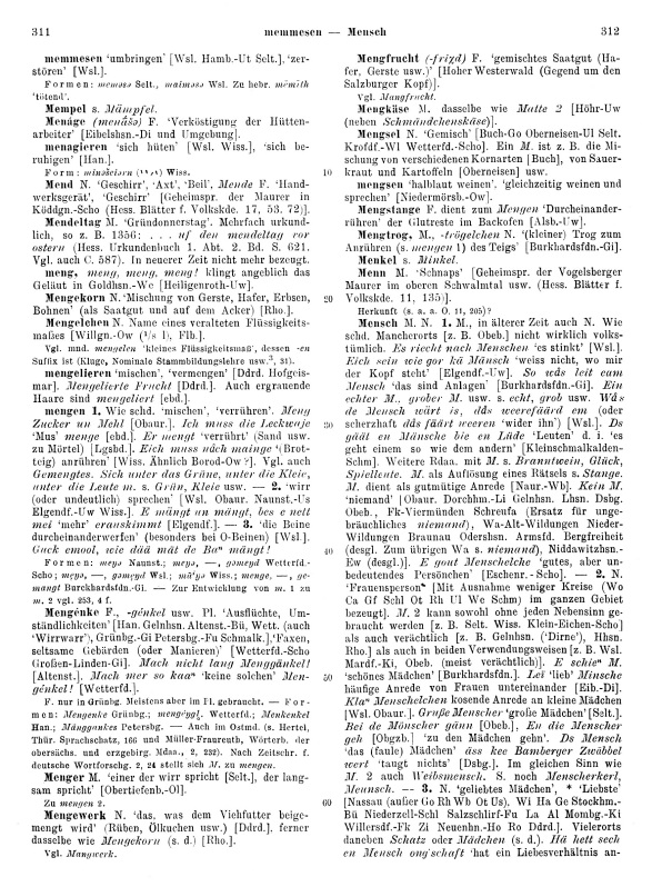 Seitenanzeige: Band 2, Spalten 311–312