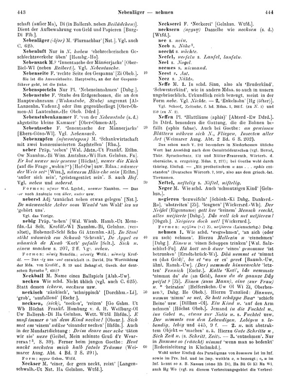 Seitenanzeige: Band 2, Spalten 443–444