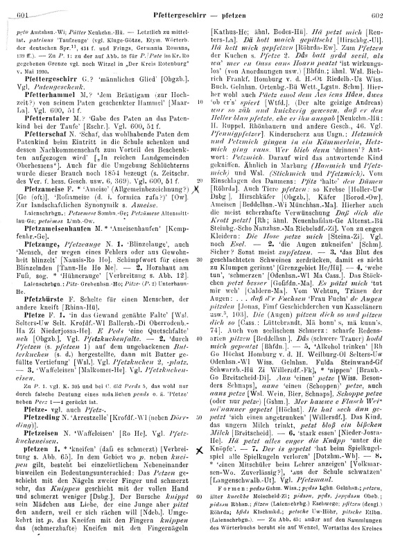 Seitenanzeige: Band 2, Spalten 601–602