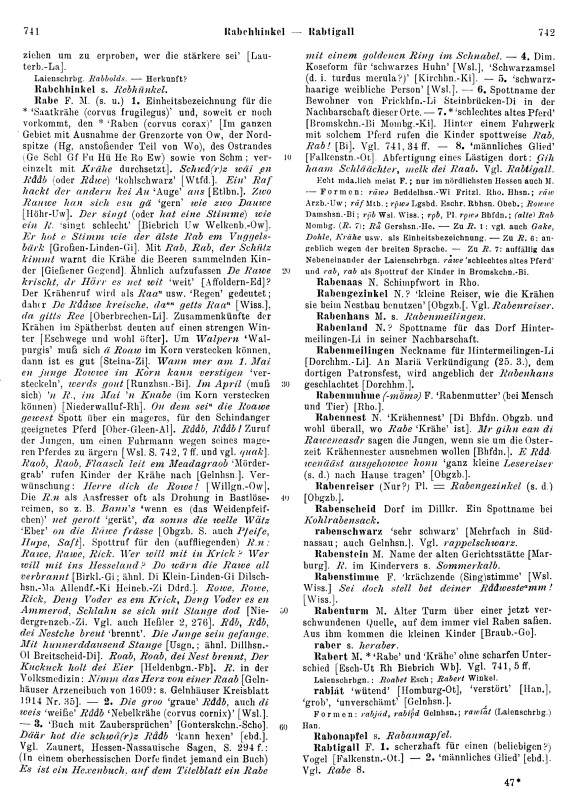 Zum Vergrößern bitte klicken Seitenanzeige: Band 2, Spalten 741–742