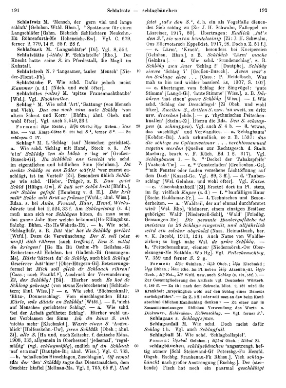 Seitenanzeige: Band 3, Spalten 191–192