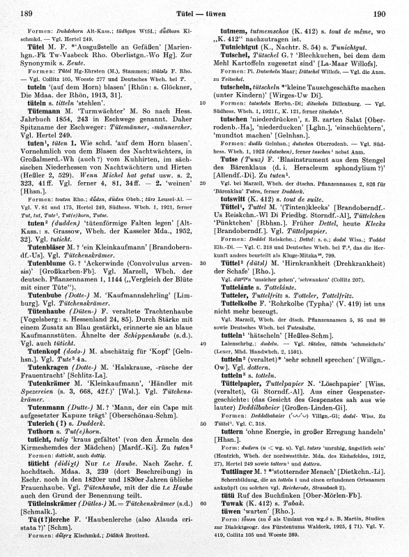 Zum Vergrößern bitte klicken Seitenanzeige: Band 4, Spalten 189–190