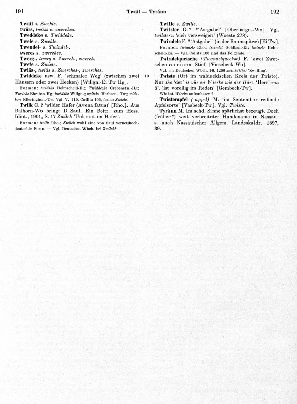 Zum Vergrößern bitte klicken Seitenanzeige: Band 4, Spalten 191–192