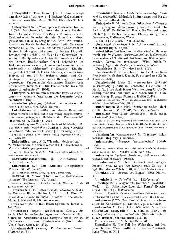 Seitenanzeige: Band 4, Spalten 259–260
