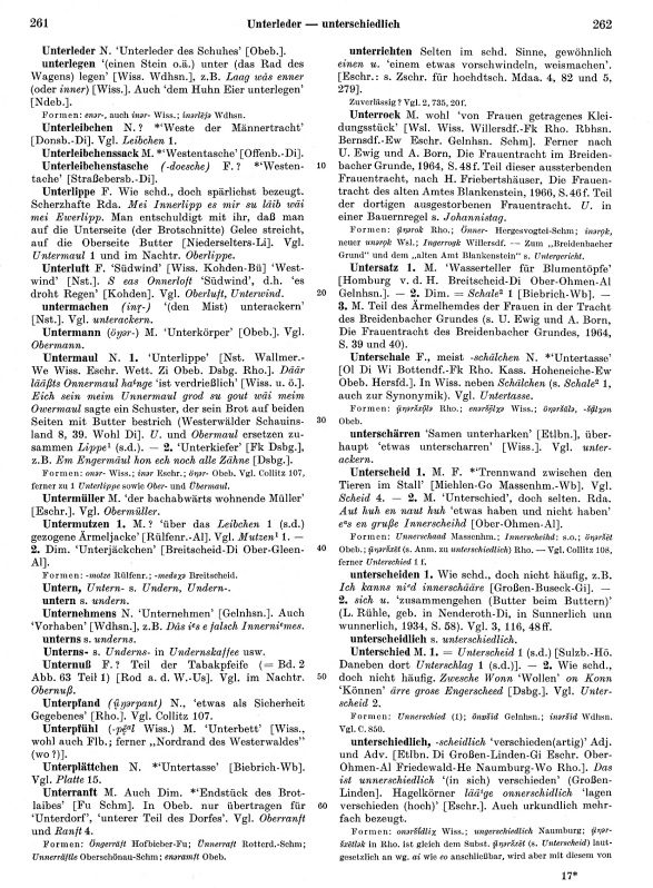 Seitenanzeige: Band 4, Spalten 261–262