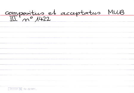 Karteikarte acceptare (Rear Side)