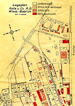 Lageplan Kalle u. Co AG mit "Ostarbeiterlager", 1943 Vorschaubild