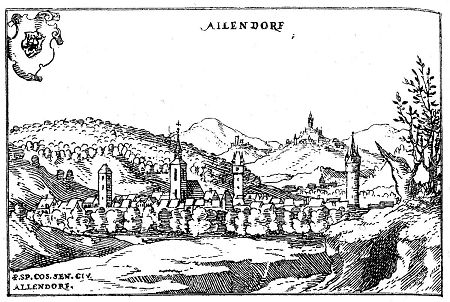 Ansicht von Allendorf (Lumda), 1605