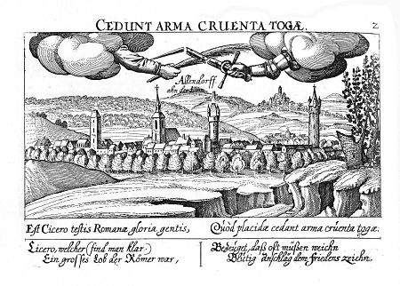 Ansicht von Allendorf (Lumda), 1625