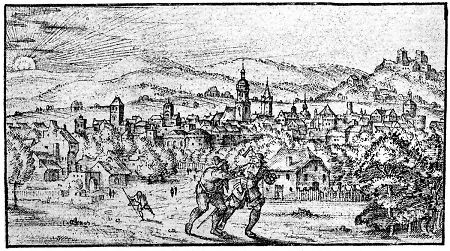Ansicht von Alsfeld, 1591
