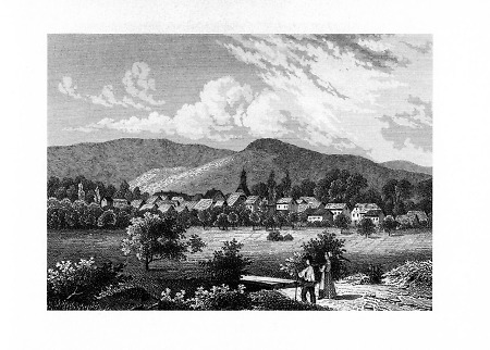 Ansicht von Lindheim aus Süden, um 1850