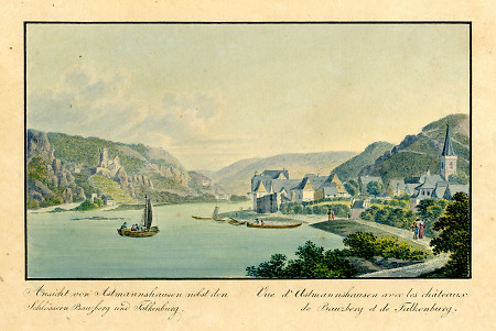 Ansicht von Assmannshausen, um 1800