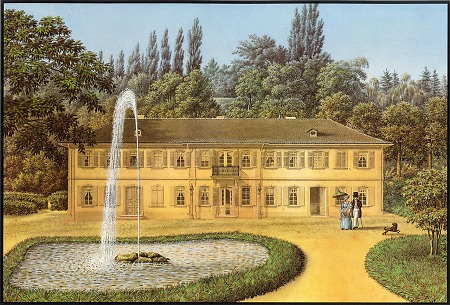 Das Hauptgebäude des Fürstenlagers zu Auerbach, 1847