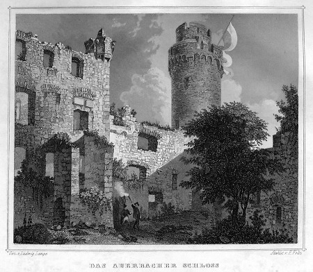 Ansicht des Auerbacher Schlosses, 1849