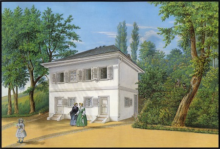 Ansicht des Kammerbaus im Fürstenlager zu Auerbach, 1853