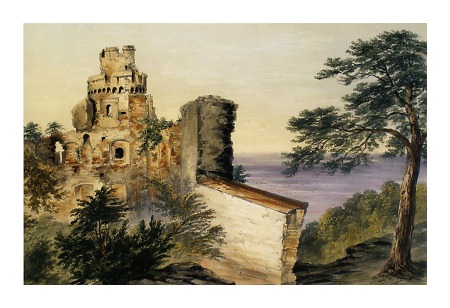 Ansicht von Schloss Auerbach, um 1865