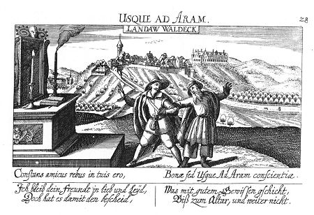 Ansicht von Landau, 1627