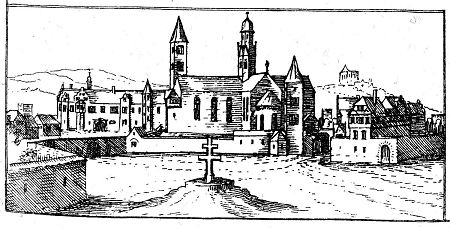Ansicht der Bad Hersfelder Stiftskirche, 1605