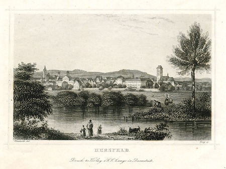 Ansicht von Bad Hersfeld, 1850