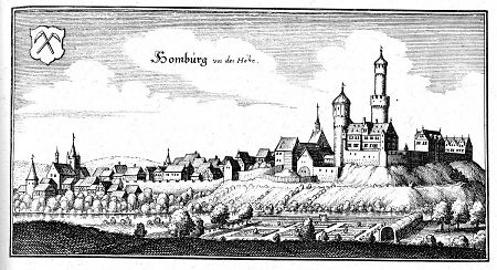 Ansicht von Bad Homburg, 1646