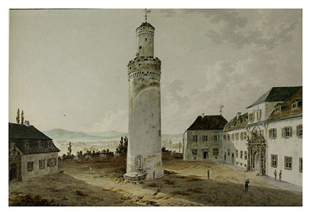 Blick auf den oberen Schlosshof, 1819