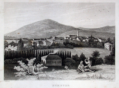 Blick auf Bad Homburg, um 1830