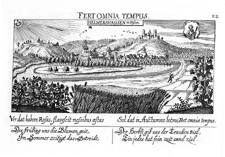 Ansicht von Helmarshausen, 1627