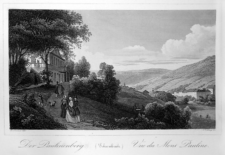 Blick vom Paulinenberg auf Bad Schwalbach, 1844