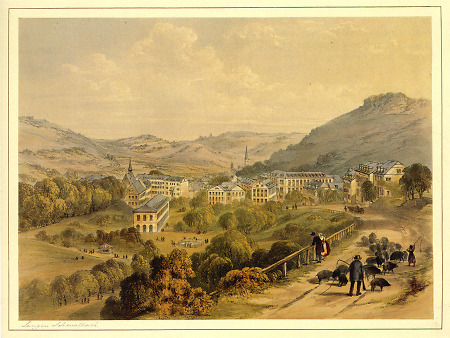 Blick auf Langen-Schwalbach, um 1845