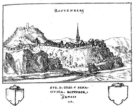 Ansicht von Battennberg, 1605