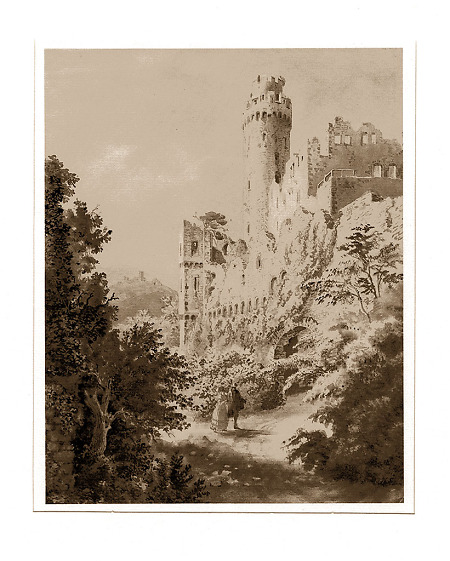 Ansicht des Auerbacher Schlosses, 1819