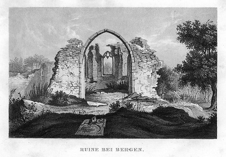 Ruine bei Bergen, 1852