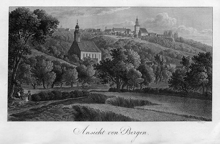 Ansicht von Bergen, 1818