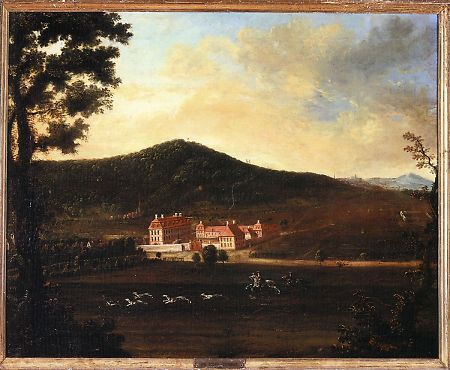 Ansicht des Bickenbacher Jagdschlosses, 18. Jahrhundert