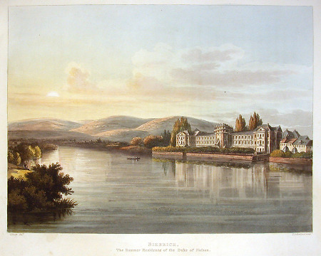 Ansicht von Schloss Biebrich, 1825