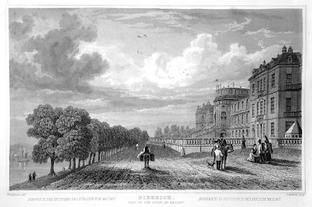 Ansicht von Schloss Biebrich, 1832