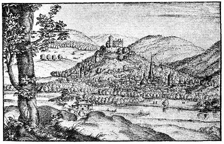 Ansicht von Biedenkopf, 1591