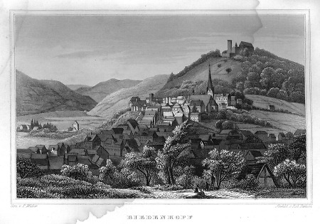 Ansicht von Biedenkopf, 1849