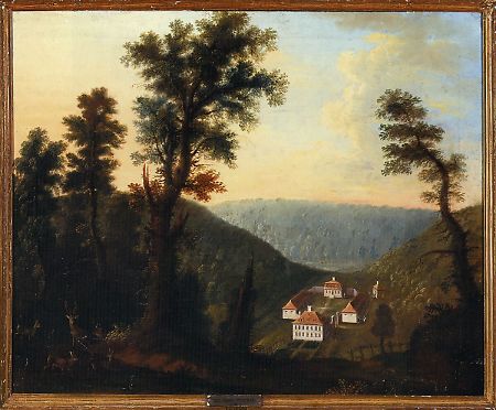 Ansicht des Jagdhauses Katzenbach, 18. Jahrhundert
