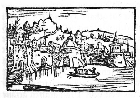 Ansicht von Bingen, 1588