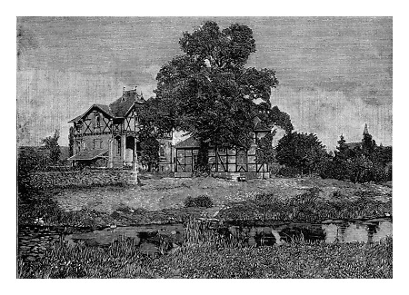 Ansicht des Brunnenhauses der Gertrudisquelle, 1893