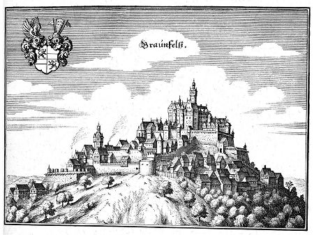 Ansicht von Braunfels, 1646