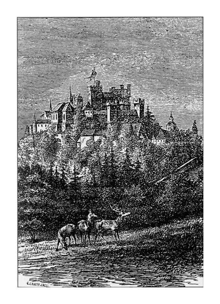 Ansicht von Schloss Braunfels, um 1850
