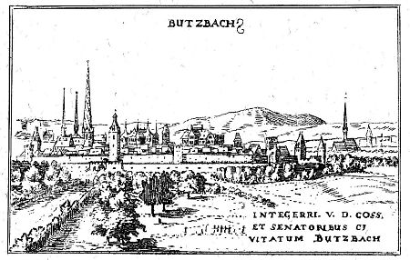 Ansicht von Butzbach, 1605