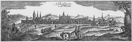 Westansicht von Butzbach, vor 1788